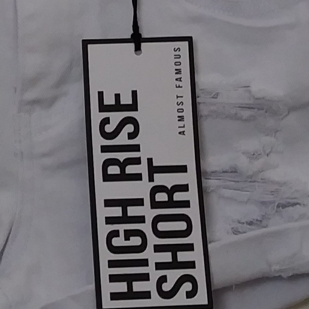 Almost Famous Distress Shorts Size 3 White - Picture 6 of 14